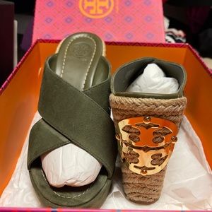 Tory Burch fairly new wedge mule